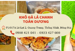 Sản phẩm Khô gà lá chanh và Cơm cháy khố gà  - Hộ kinh doanh Toàn Dương