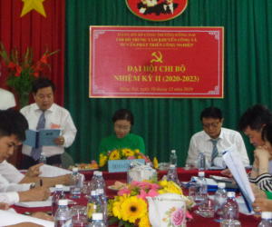 Kết quả Đại hội Chi bộ Trung tâm Khuyến công và Tư vấn Phát triển Công nghiệp Đồng Nai nhiệm kỳ II (2020-2023)