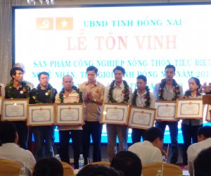 DANH SÁCH SAN PHẨM ĐƯỢC BÌNH CHỌN SẢN PHẨM CÔNG NGHIỆP NÔNG THÔN TIÊU BIỂU TỈNH ĐỒNG NAI NĂM 2016